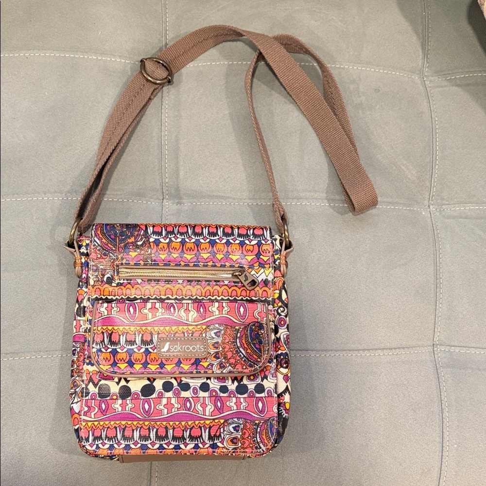 Sakroots Colorful Patterned Crossbody Bag